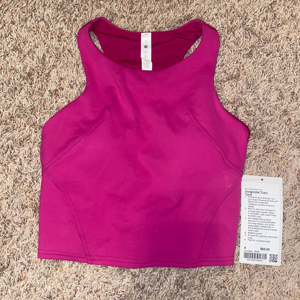 NWT lululemon invigorate train tank